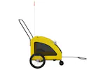 Vidaxl Pet Bike Trailer Yellow Oxford Fabric And Iron Vidaxl Pet Bike Trailer Yellow Oxford Fabric And Iron