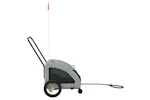 Vidaxl Pet Bike Trailer Grey Oxford Fabric And Iron Vidaxl Pet Bike Trailer Grey Oxford Fabric And Iron