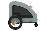 Vidaxl Pet Bike Trailer Grey Oxford Fabric And Iron Vidaxl Pet Bike Trailer Grey Oxford Fabric And Iron