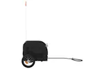 Vidaxl Pet Bike Trailer Black Oxford Fabric And Iron Vidaxl Pet Bike Trailer Black Oxford Fabric And Iron