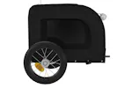 Vidaxl Pet Bike Trailer Black Oxford Fabric And Iron Vidaxl Pet Bike Trailer Black Oxford Fabric And Iron