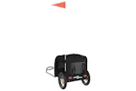 Vidaxl Pet Bike Trailer Black Oxford Fabric And Iron Vidaxl Pet Bike Trailer Black Oxford Fabric And Iron