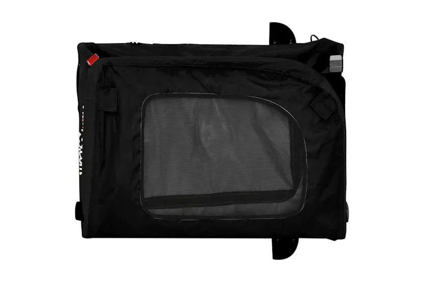 Vidaxl Pet Bike Trailer Black Oxford Fabric And Iron Vidaxl Pet Bike Trailer Black Oxford Fabric And Iron