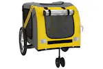 Vidaxl Pet Bike Trailer Yellow And Grey Oxford Fabric And Iron Vidaxl Pet Bike Trailer Yellow And Grey Oxford Fabric And Iron