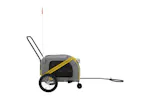 Vidaxl Pet Bike Trailer Yellow And Grey Oxford Fabric And Iron Vidaxl Pet Bike Trailer Yellow And Grey Oxford Fabric And Iron