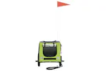 Vidaxl Pet Bike Trailer Green And Grey Oxford Fabric And Iron Vidaxl Pet Bike Trailer Green And Grey Oxford Fabric And Iron