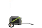Vidaxl Pet Bike Trailer Green And Grey Oxford Fabric And Iron Vidaxl Pet Bike Trailer Green And Grey Oxford Fabric And Iron