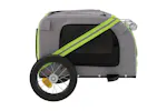 Vidaxl Pet Bike Trailer Green And Grey Oxford Fabric And Iron Vidaxl Pet Bike Trailer Green And Grey Oxford Fabric And Iron