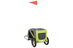 Vidaxl Pet Bike Trailer Green And Grey Oxford Fabric And Iron Vidaxl Pet Bike Trailer Green And Grey Oxford Fabric And Iron