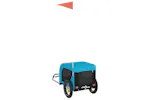 Vidaxl Pet Bike Trailer Blue And Black Oxford Fabric And Iron Vidaxl Pet Bike Trailer Blue And Black Oxford Fabric And Iron