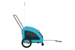 Vidaxl Pet Bike Trailer Blue Oxford Fabric And Iron Vidaxl Pet Bike Trailer Blue Oxford Fabric And Iron