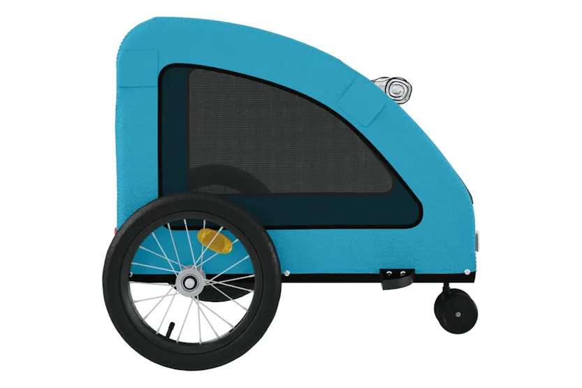 Vidaxl Pet Bike Trailer Blue Oxford Fabric And Iron Vidaxl Pet Bike Trailer Blue Oxford Fabric And Iron