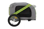 Vidaxl Pet Bike Trailer Green And Grey Oxford Fabric And Iron Vidaxl Pet Bike Trailer Green And Grey Oxford Fabric And Iron