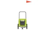 Vidaxl Pet Bike Trailer Green Oxford Fabric And Iron Vidaxl Pet Bike Trailer Green Oxford Fabric And Iron