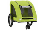 Vidaxl Pet Bike Trailer Green Oxford Fabric And Iron Vidaxl Pet Bike Trailer Green Oxford Fabric And Iron