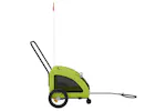 Vidaxl Pet Bike Trailer Green Oxford Fabric And Iron Vidaxl Pet Bike Trailer Green Oxford Fabric And Iron