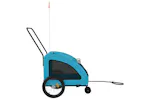 Vidaxl Pet Bike Trailer Blue Oxford Fabric And Iron Vidaxl Pet Bike Trailer Blue Oxford Fabric And Iron