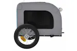 Vidaxl Pet Bike Trailer Blue And Grey Oxford Fabric And Iron Vidaxl Pet Bike Trailer Blue And Grey Oxford Fabric And Iron
