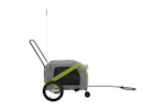 Vidaxl Pet Bike Trailer Green And Grey Oxford Fabric And Iron Vidaxl Pet Bike Trailer Green And Grey Oxford Fabric And Iron