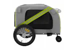 Vidaxl Pet Bike Trailer Green And Grey Oxford Fabric And Iron Vidaxl Pet Bike Trailer Green And Grey Oxford Fabric And Iron