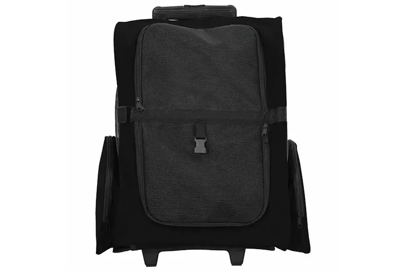 Vidaxl Pet Trolley 3-in-1 Design Black 48x32x57-106 Cm Oxford Fabric Vidaxl Pet Trolley 3-in-1 Design Black 48x32x57-106 Cm Oxford Fabric