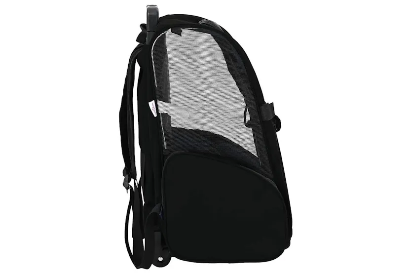 Vidaxl Pet Trolley 3-in-1 Design Black 48x32x57-106 Cm Oxford Fabric Vidaxl Pet Trolley 3-in-1 Design Black 48x32x57-106 Cm Oxford Fabric