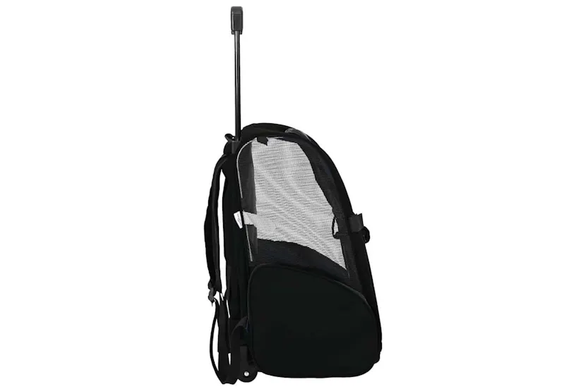 Vidaxl Pet Trolley 3-in-1 Design Black 48x32x57-106 Cm Oxford Fabric Vidaxl Pet Trolley 3-in-1 Design Black 48x32x57-106 Cm Oxford Fabric