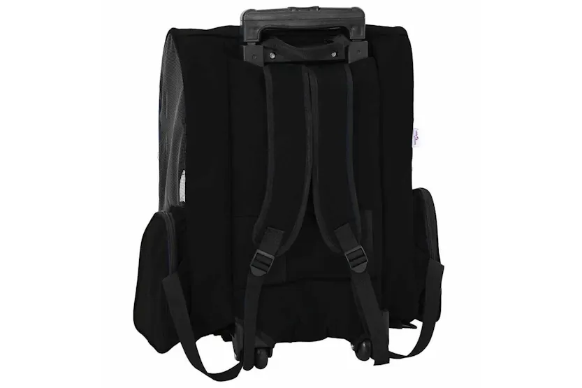 Vidaxl Pet Trolley 3-in-1 Design Black 48x32x57-106 Cm Oxford Fabric Vidaxl Pet Trolley 3-in-1 Design Black 48x32x57-106 Cm Oxford Fabric