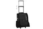 Vidaxl Pet Trolley 3-in-1 Design Black 48x32x57-106 Cm Oxford Fabric Vidaxl Pet Trolley 3-in-1 Design Black 48x32x57-106 Cm Oxford Fabric
