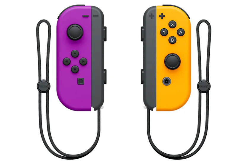 Nintendo Switch 2 Joy-Con Controller Pair | Neon Purple & Neon Orange Nintendo Switch 2 Joy-Con Controller Pair | Neon Purple & Neon Orange