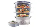 Russell Hobbs 3 Tier Food Steamer | 21140 | White Russell Hobbs 3 Tier Food Steamer | 21140 | White