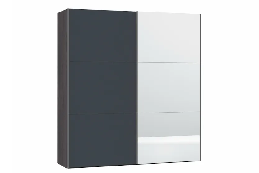 Zermatt Wardrobe | Grey Matt & Mirror | 2m Zermatt Wardrobe | Grey Matt & Mirror | 2m
