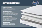 Silentnight | Silver Mattress | King | 5ft Silentnight | Silver Mattress | King | 5ft