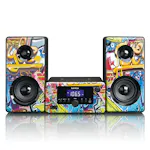 Lenco | Tags Graffiti Micro System With Alarm Lenco | Tags Graffiti Micro System With Alarm