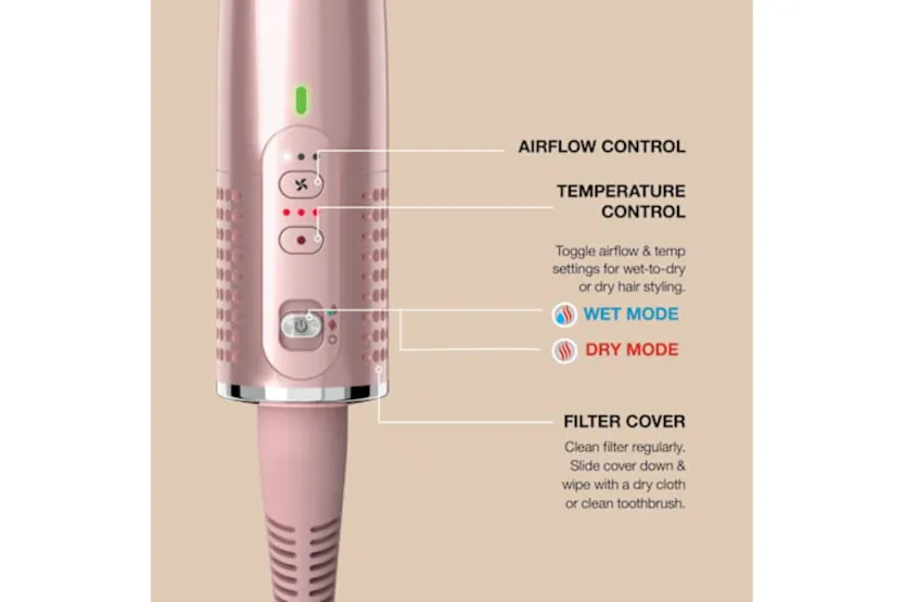 Shark Glossi 2-in-1 Hot Tool & Air Glosser | Lychee Shark Glossi 2-in-1 Hot Tool & Air Glosser | Lychee