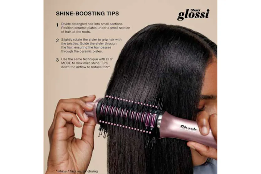 Shark Glossi 2-in-1 Hot Tool & Air Glosser | Lychee Shark Glossi 2-in-1 Hot Tool & Air Glosser | Lychee