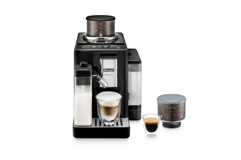 De'Longhi Rivelia Fully Automatic Bean-to-Cup Coffee Machine | EXAM440.55.B | Black De'Longhi Rivelia Fully Automatic Bean-to-Cup Coffee Machine | EXAM440.55.B | Black