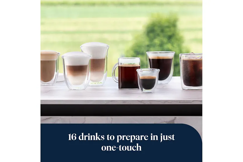 De'Longhi Rivelia Fully Automatic Bean-to-Cup Coffee Machine | EXAM440.55.B | Black De'Longhi Rivelia Fully Automatic Bean-to-Cup Coffee Machine | EXAM440.55.B | Black