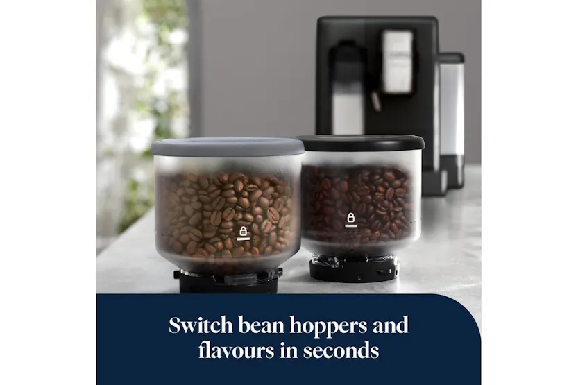 De'Longhi Rivelia Fully Automatic Bean-to-Cup Coffee Machine | EXAM440.55.B | Black De'Longhi Rivelia Fully Automatic Bean-to-Cup Coffee Machine | EXAM440.55.B | Black