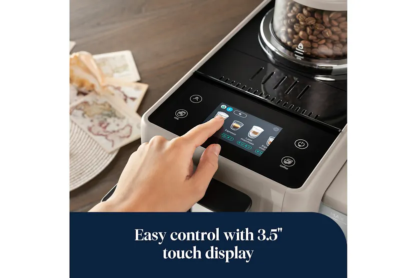 De'Longhi Rivelia Fully Automatic Bean-to-Cup Coffee Machine | EXAM440.55.BG | Sand Beige De'Longhi Rivelia Fully Automatic Bean-to-Cup Coffee Machine | EXAM440.55.BG | Sand Beige