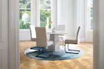 Naples Round Dining Table | Grey Naples Round Dining Table | Grey