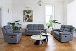 Shelli 3 Seater Sofa | Manual Recliner | Grey Shelli 3 Seater Sofa | Manual Recliner | Grey