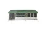 Vidaxl Family Tent Green And White 620 X 322 X 240 Cm Polyester Vidaxl Family Tent Green And White 620 X 322 X 240 Cm Polyester