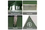 Vidaxl Family Tent Green And White 620 X 322 X 240 Cm Polyester Vidaxl Family Tent Green And White 620 X 322 X 240 Cm Polyester