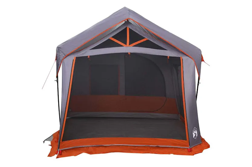 Vidaxl Family Tent Grey And Orange 620 X 322 X 240 Cm Polyester Vidaxl Family Tent Grey And Orange 620 X 322 X 240 Cm Polyester