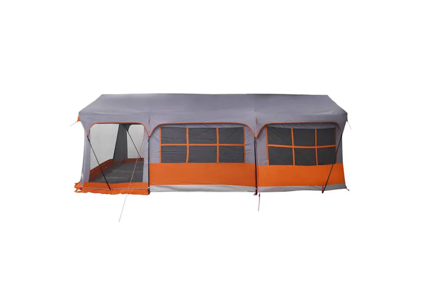 Vidaxl Family Tent Grey And Orange 620 X 322 X 240 Cm Polyester Vidaxl Family Tent Grey And Orange 620 X 322 X 240 Cm Polyester