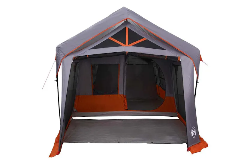 Vidaxl Family Tent Grey And Orange 620 X 322 X 240 Cm Polyester Vidaxl Family Tent Grey And Orange 620 X 322 X 240 Cm Polyester
