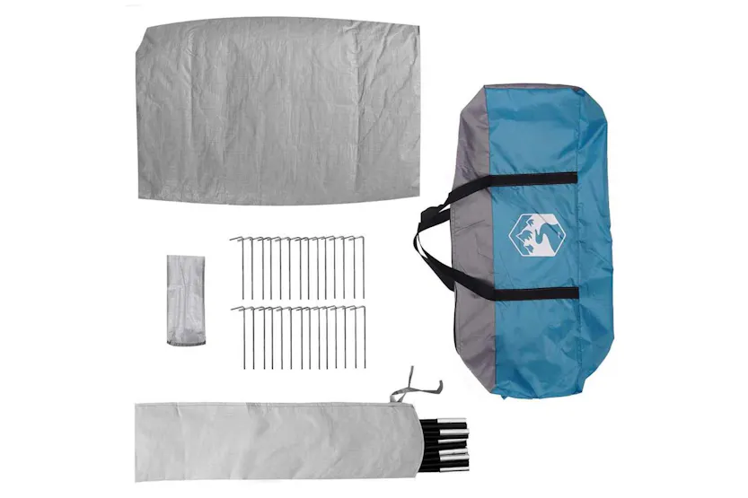 Vidaxl Family Tent Folding With Roof Blue And Grey 660 X 456 X 200 Cm Vidaxl Family Tent Folding With Roof Blue And Grey 660 X 456 X 200 Cm