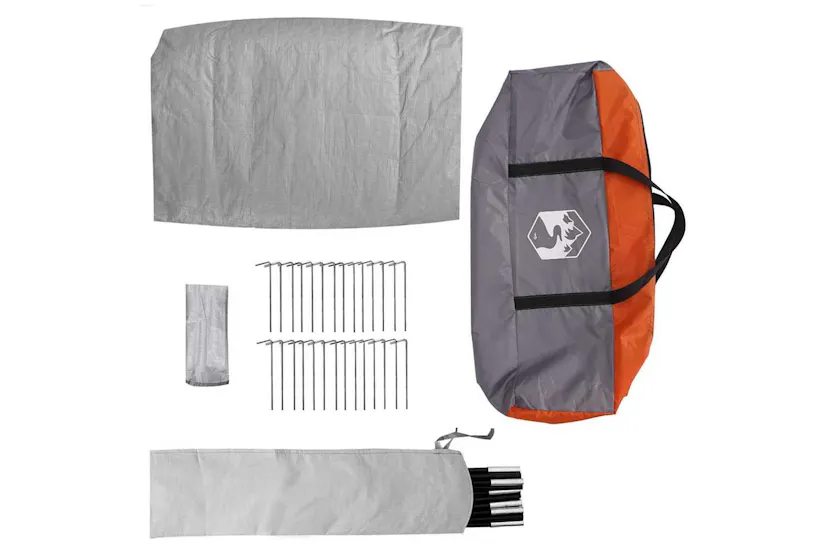 Vidaxl Family Tent Folding Manual Grey And Orange 660 X 456 X 200 Cm Vidaxl Family Tent Folding Manual Grey And Orange 660 X 456 X 200 Cm