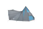 Vidaxl Family Tipi Tent Folding Blue And Grey 510 X 690 X 330 Cm Vidaxl Family Tipi Tent Folding Blue And Grey 510 X 690 X 330 Cm